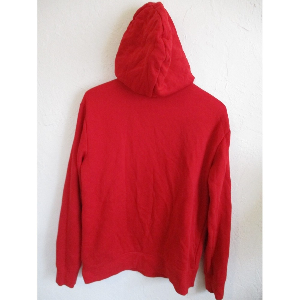 Hoodie  Pullover Men's Reebok  Delta Fleece Hoodie- Red - Size Small - Picture 3 of 5
